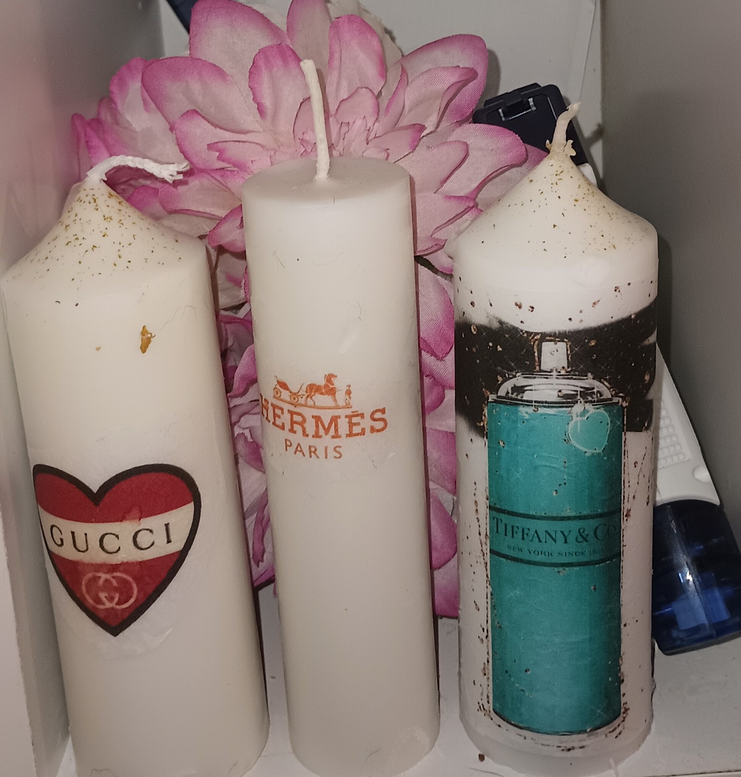 Perfume scented candles