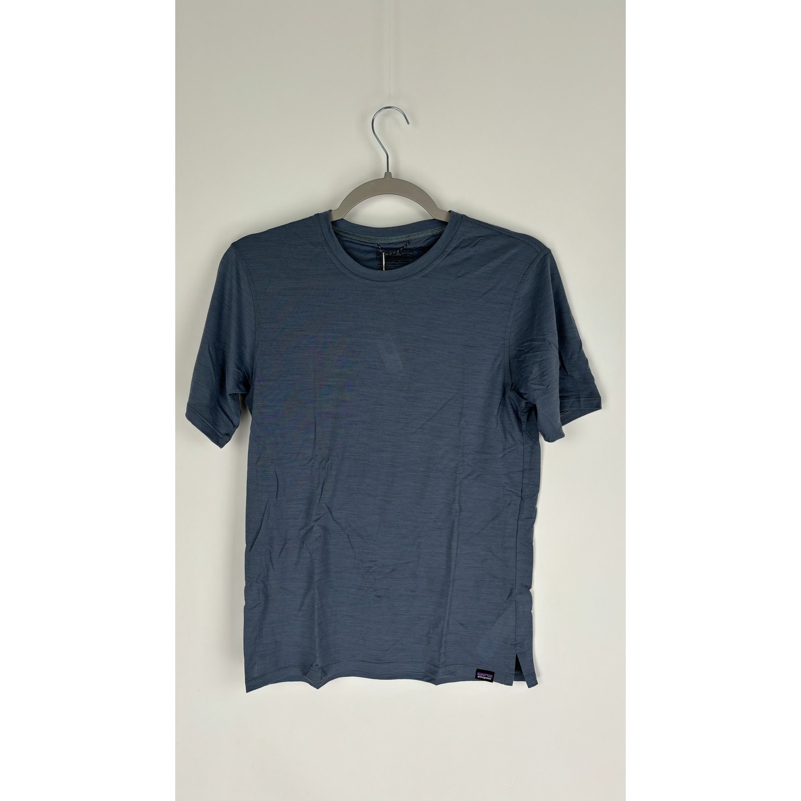 Patagonia Capilene Cool Merino Slim Shirt Short Sleeve Tee Mens XS Plume Grey