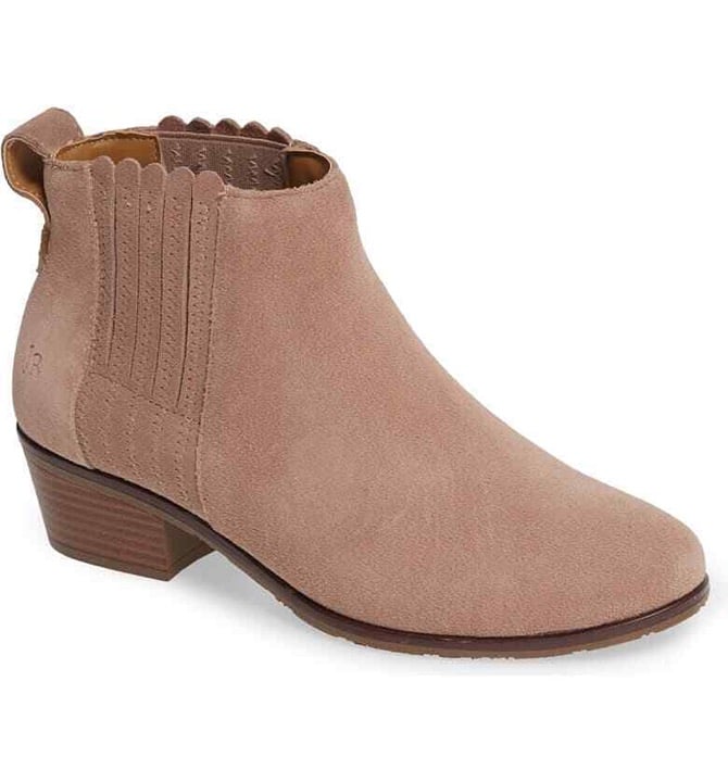 Jack Rogers Liddy Waterproof Suede Block Heel Booties 8.5M