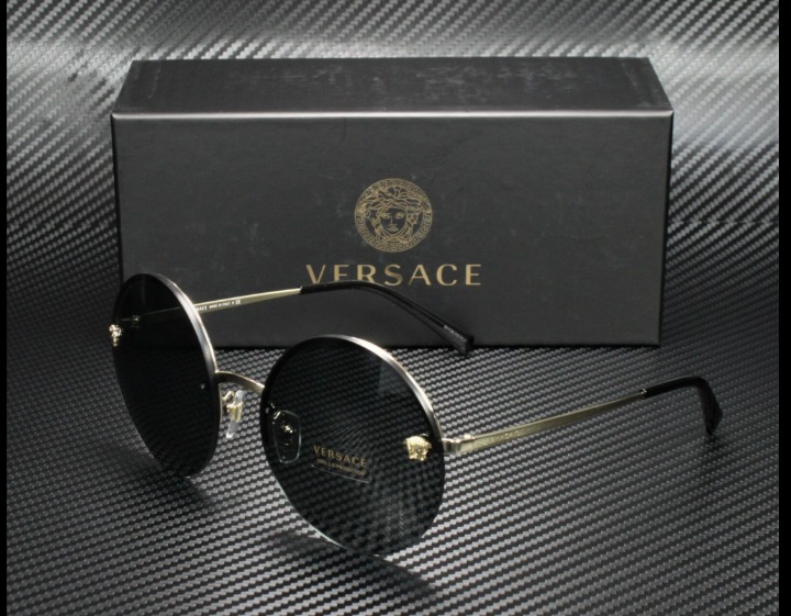 Versace Women's Pale Gold and Grey Sunglasses!