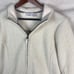 LL Bean Women's Size Large Full Zip Fleece Jacket Gorpcore Sherpa Trim Cream