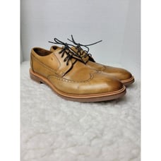 Gordon Rush Cornell Mens Oxford Shoes Size 10.5 Brown Leather Wingtip Shoes