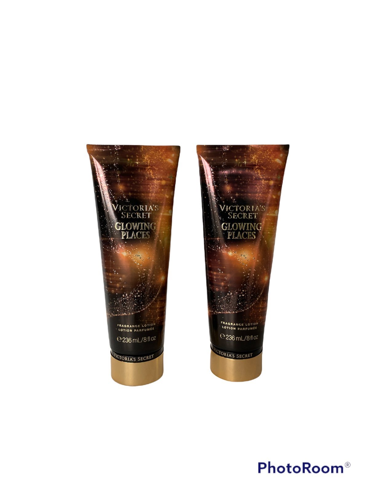 Victoria’s Secret Glittering Nights Glowing Places (Bergamot) Body Lotion 8oz x2