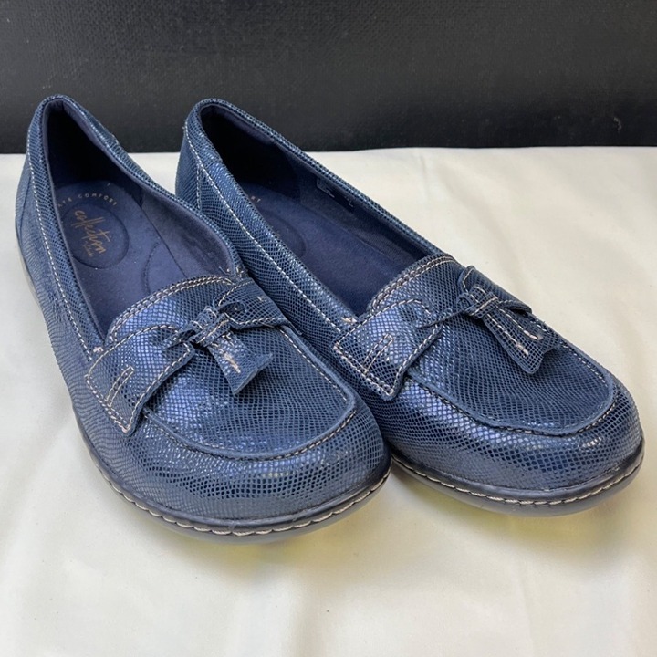 Collection by Clarks Women's Blue Shoes/Loafers Size 9.5 SKU 5362
