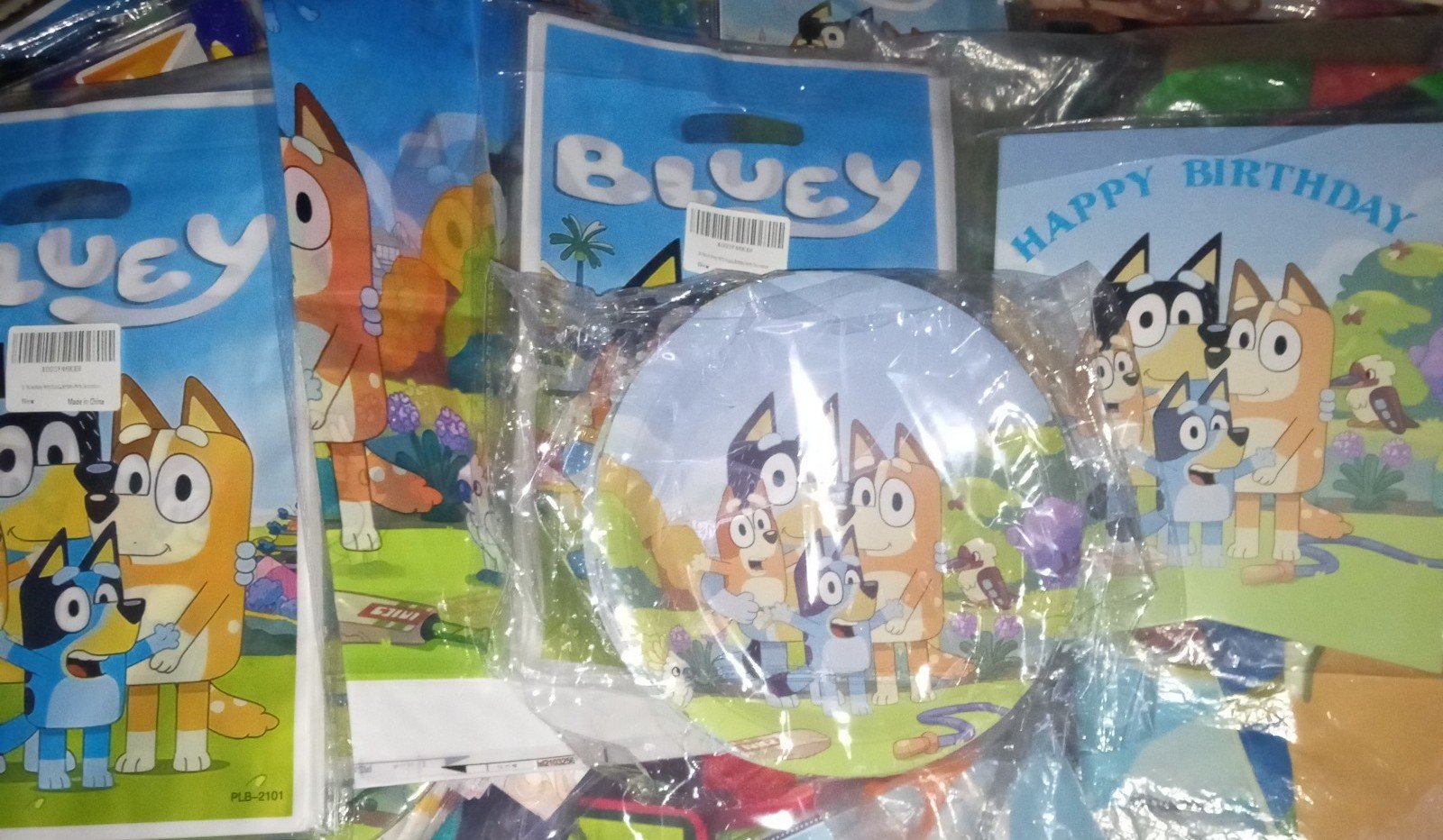 Huge Bluey birthday party decorations bundle