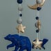 Moon and star mobile with celestial bears Baby Neutral mobile Nursery decor Baby