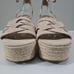 Marc Fisher Oaten Espadrille Platform Sandal Natural Suede Size 9.5