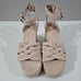 Marc Fisher Oaten Espadrille Platform Sandal Natural Suede Size 9.5
