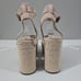 Marc Fisher Oaten Espadrille Platform Sandal Natural Suede Size 9.5