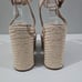 Marc Fisher Oaten Espadrille Platform Sandal Natural Suede Size 9.5