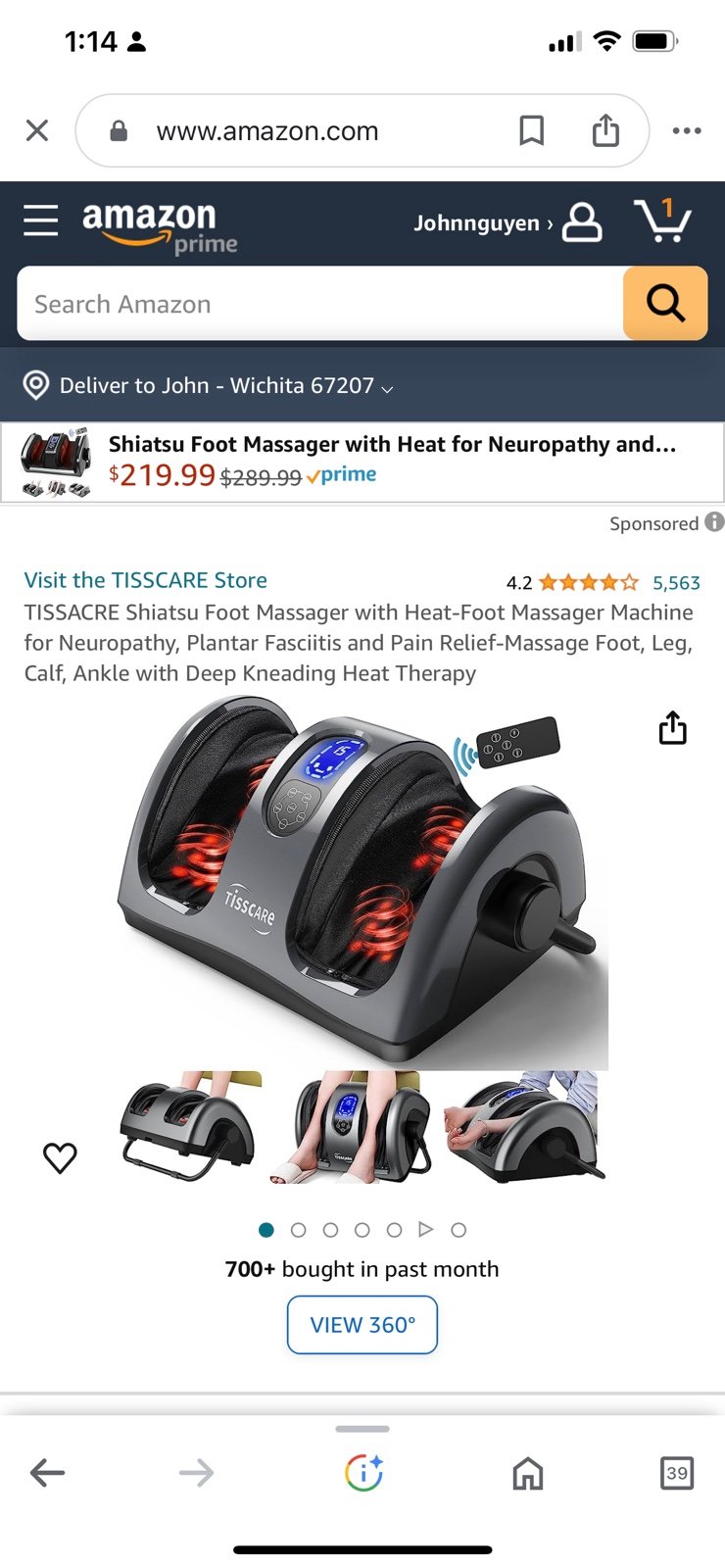 Foot massage