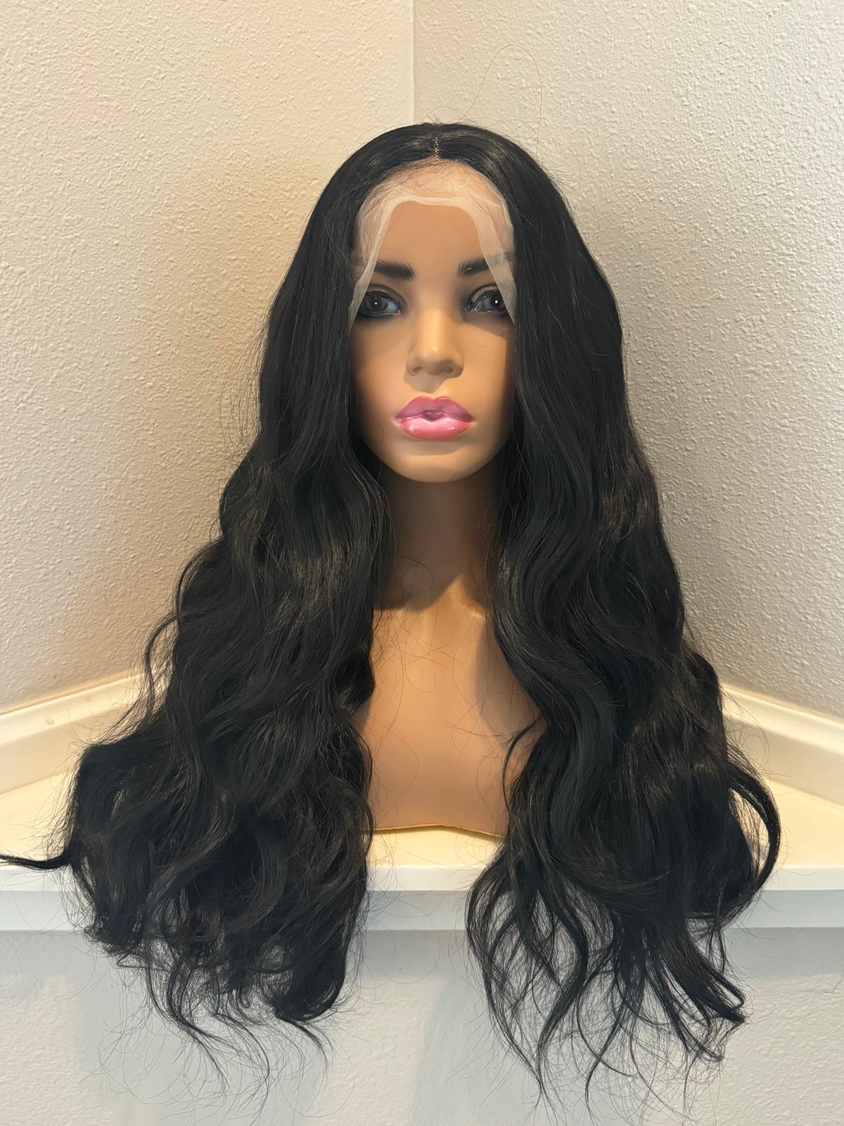 25” body wave lace front wig