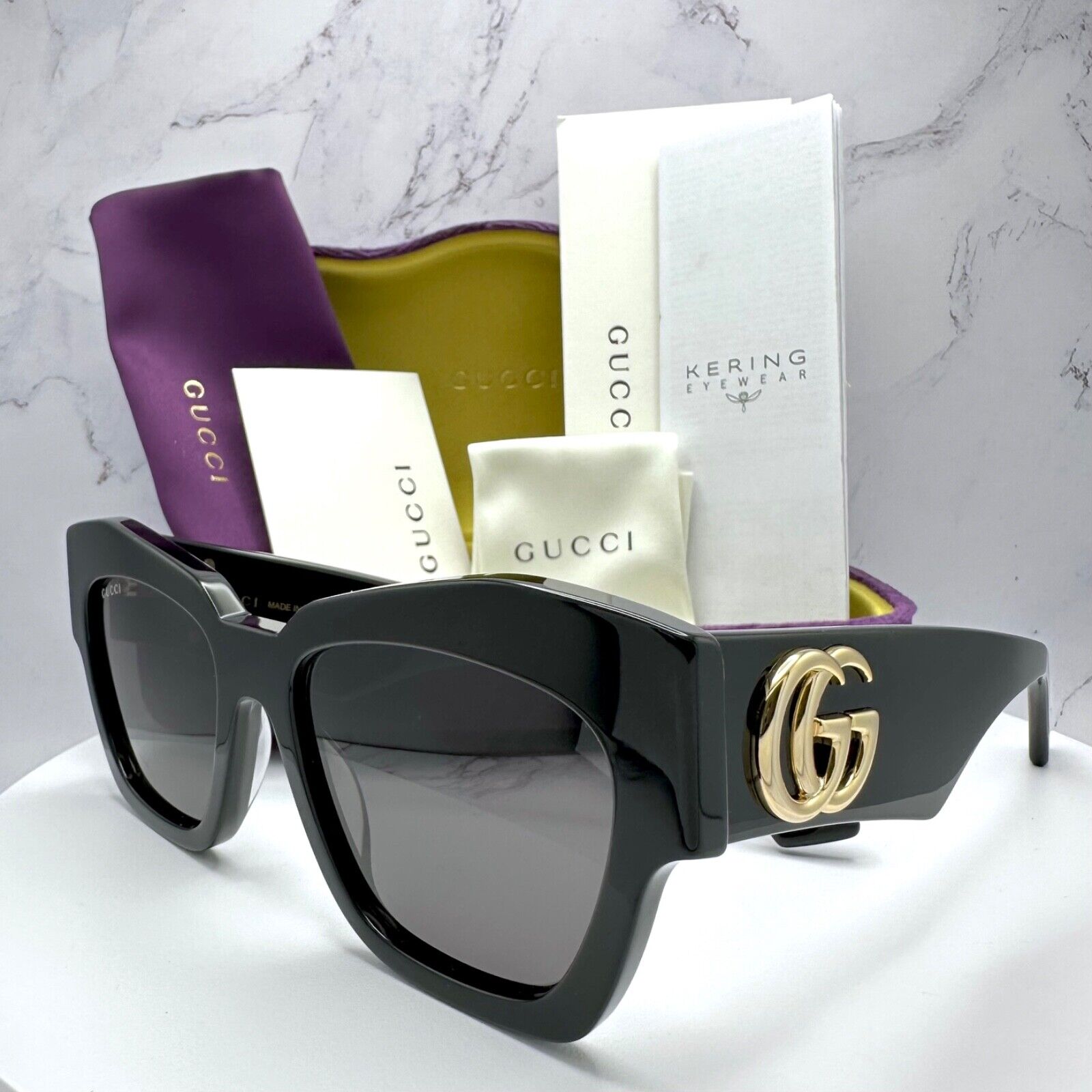 Gucci Sunglasses Black New