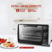 Elite Cuisine 23L Countertop Toaster Oven Rotisserie, Bake, Broil, Toast, Keep W