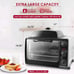 Elite Cuisine 23L Countertop Toaster Oven Rotisserie, Bake, Broil, Toast, Keep W