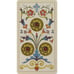 Ancient Italian Tarot 19th-Century Italian Art-Ornamented Marseilles Style