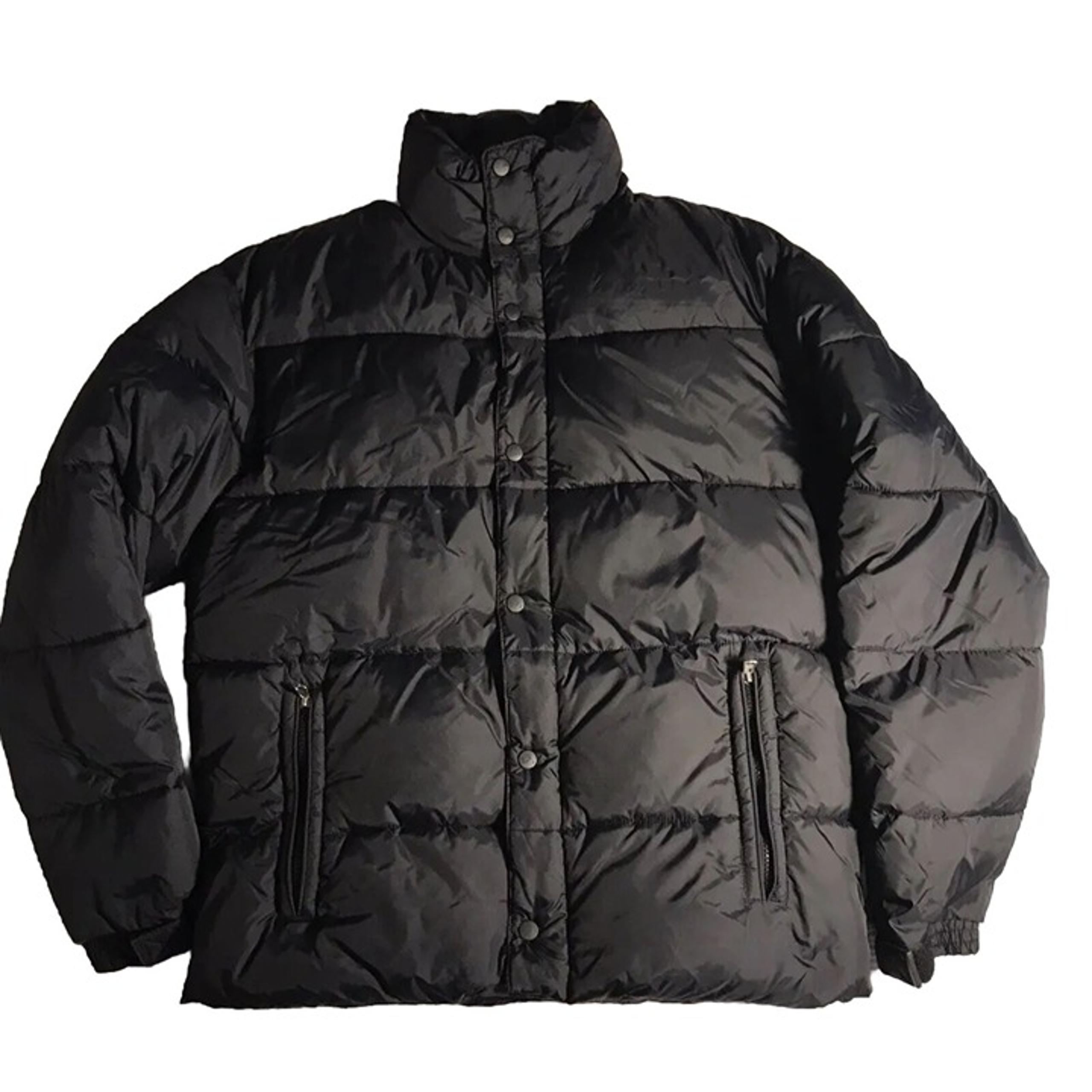 Old Navy Heavy Jacket Men's Medium Black Full Zip Puffer Insulated Pockets.