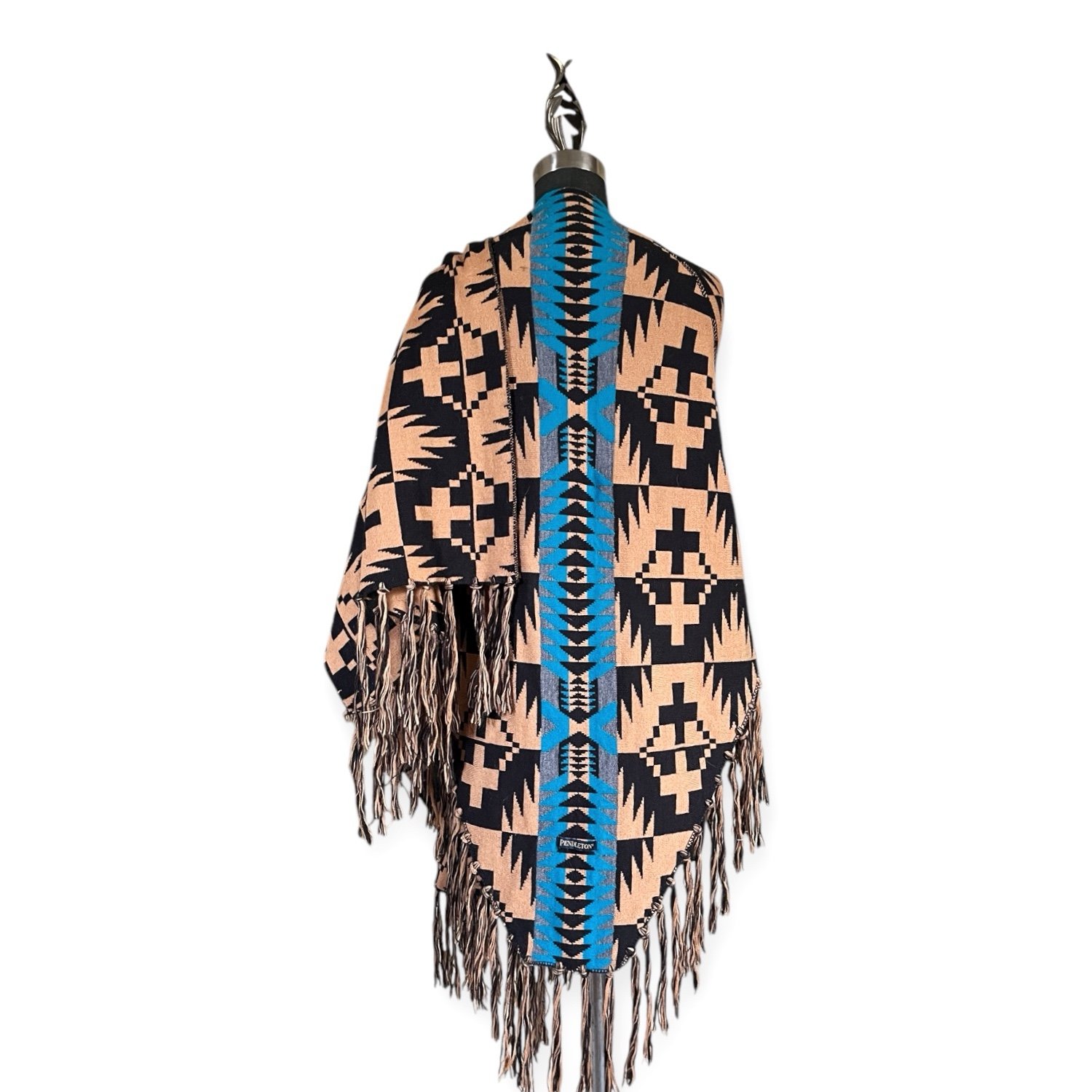 Pendleton Spider Rock Blanket Shawl Cape Native Tribal Poncho Southwestern