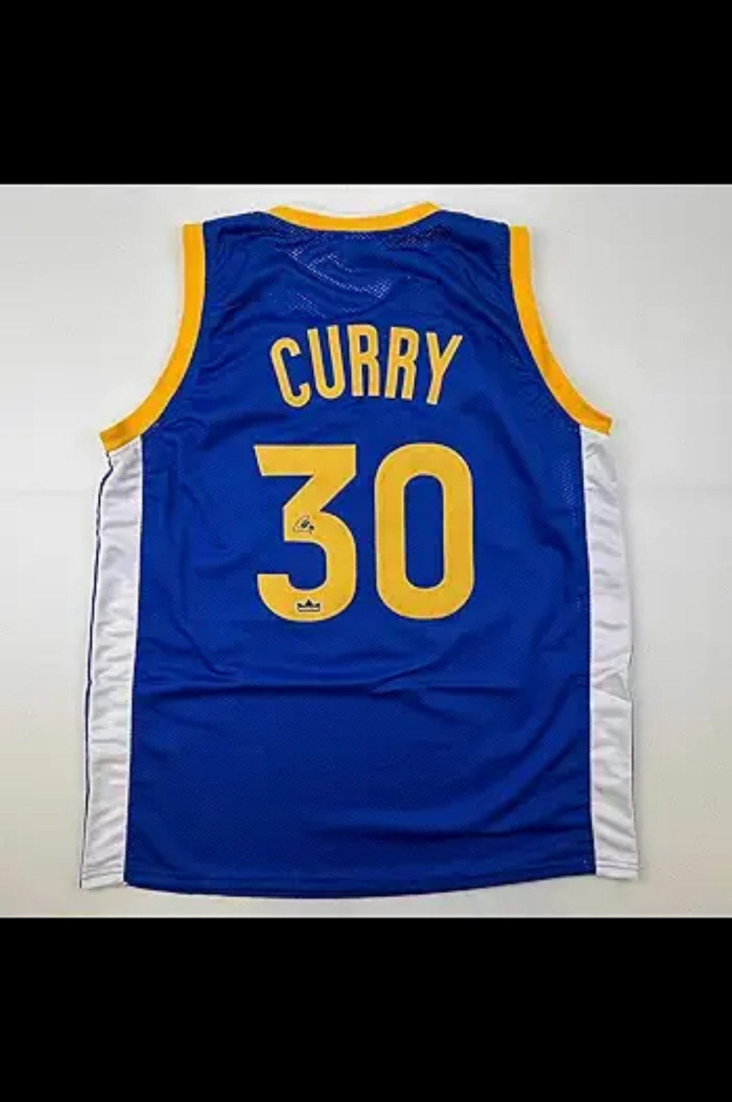 New Autographed Steph Curry Warriors Jersey