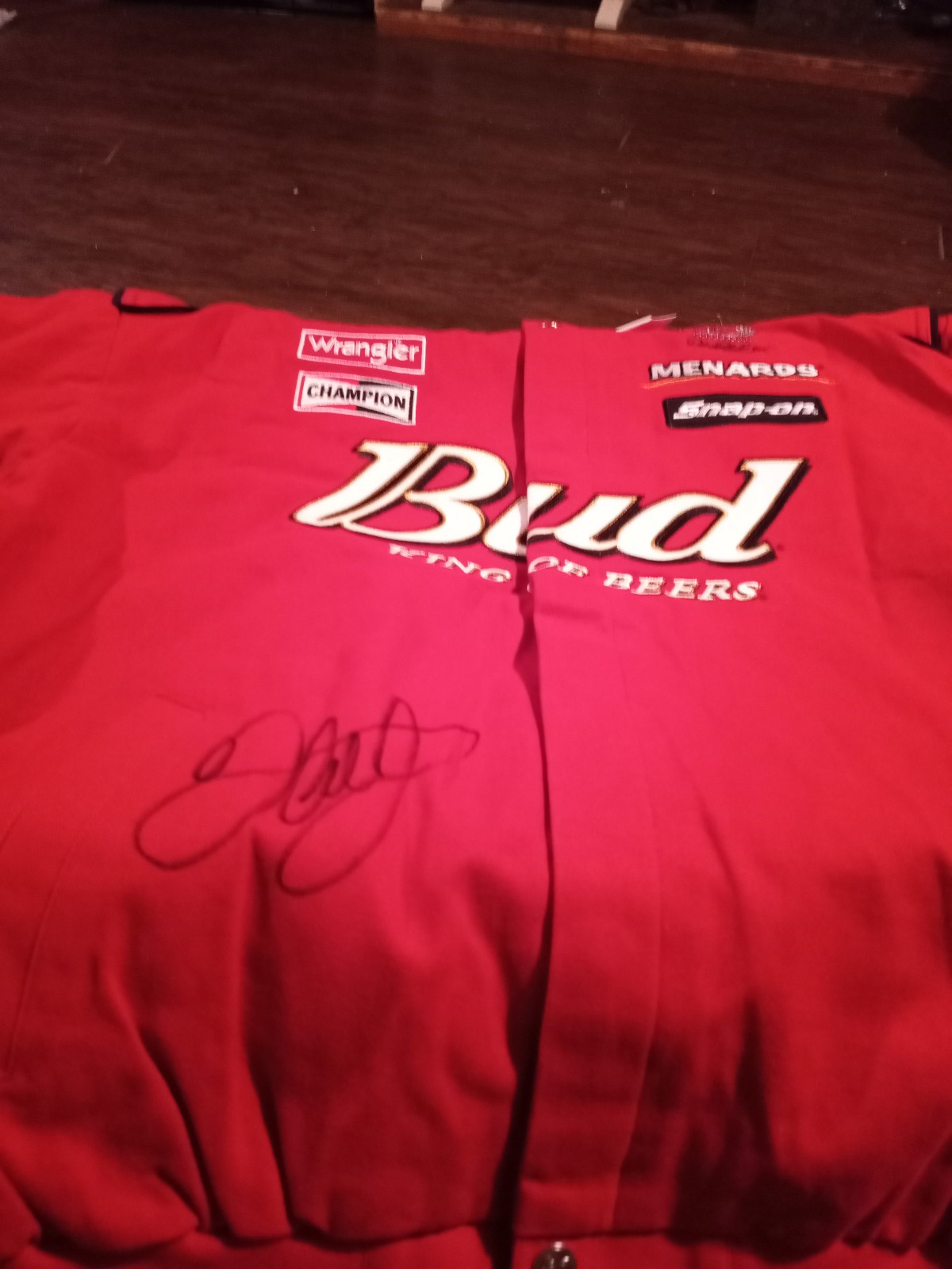 Dale earnhardt signed budweiser jacket