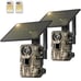 4G LTE Cellular Trail Cameras 2 Pack, 3rd Gen Solar Game Camera with Live-Stream