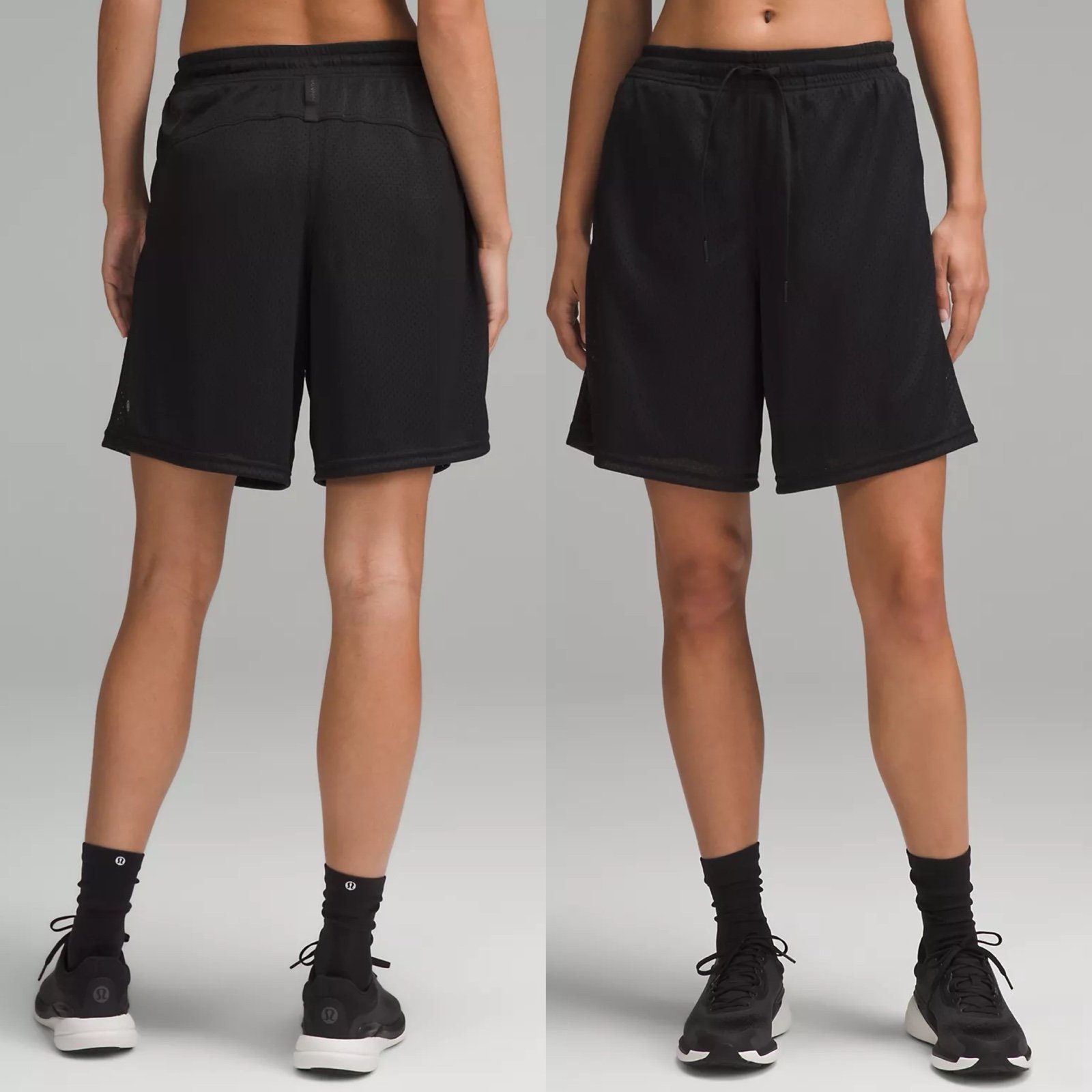 Lululemon Relaxed-Fit Mesh Training Short Sz 4/8 In Black NWT