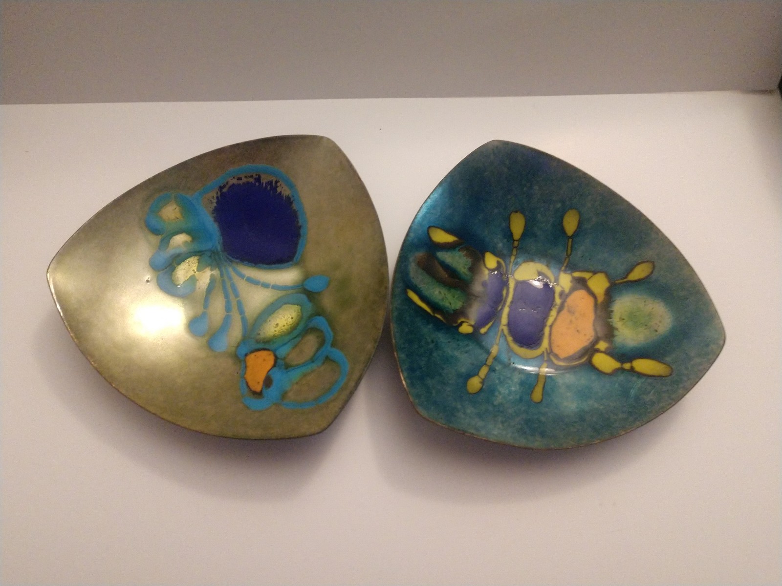 Signed Laurana enamel dish