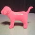 VS Pink Hot Pink Velour/ Velvet Giant Dog/ Puppy Display