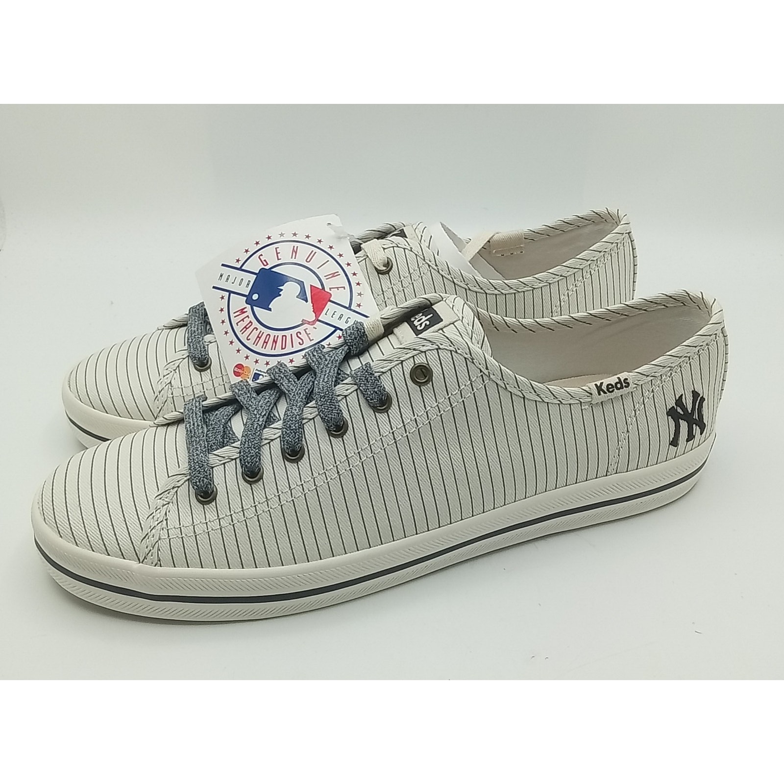 New York Yankees MLB Keds Kickstart Pinstripe Shoes Women's Size 8.5M