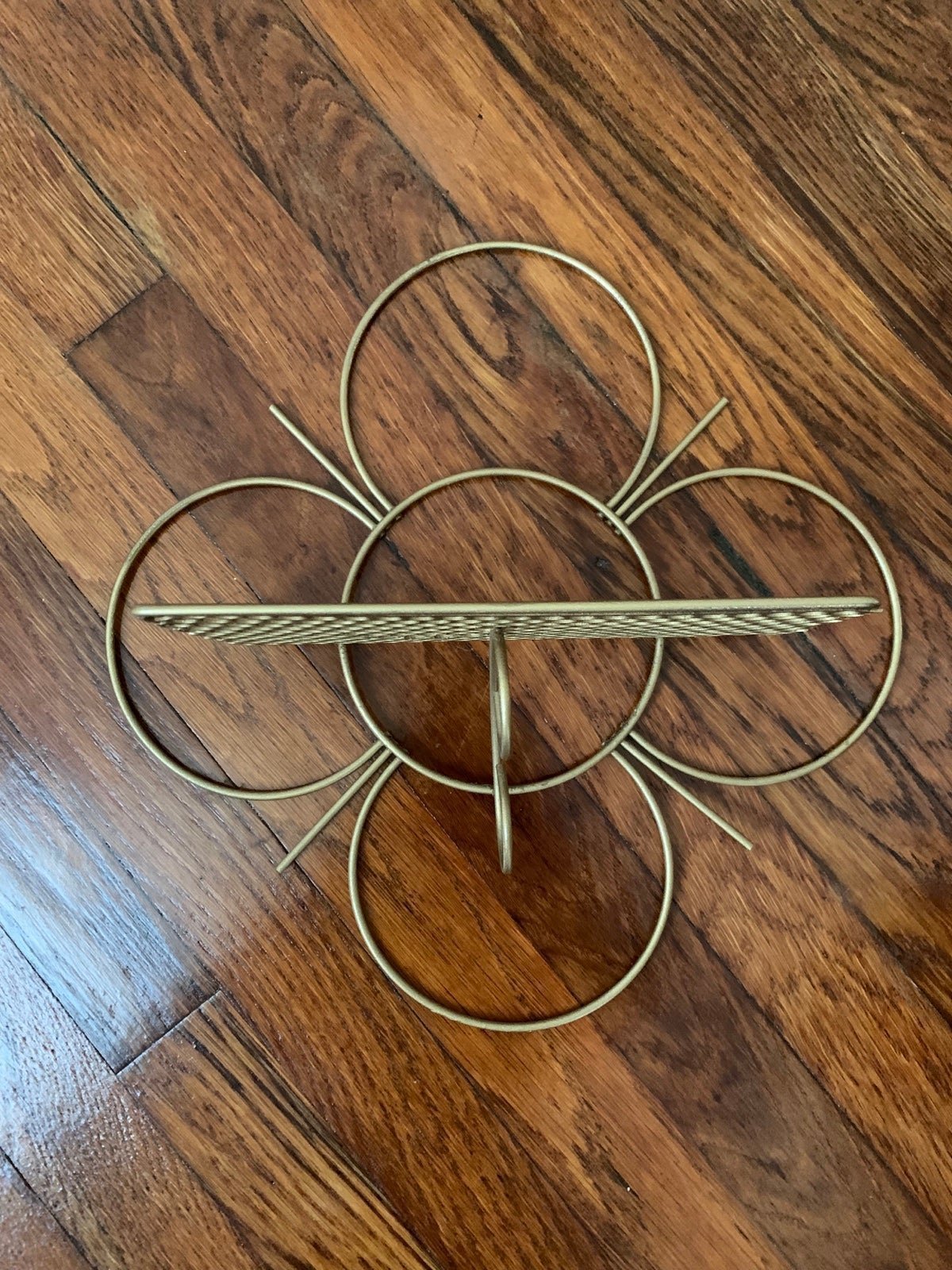 Vintage MCM atomic flower shelf