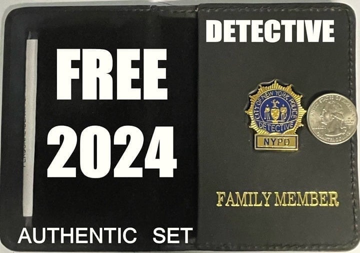 NOVELTY NYPD DEA DETECTIVE MINI WALLET FAMILY MEMBER FREE 2025 COURTESY UNSIGNED