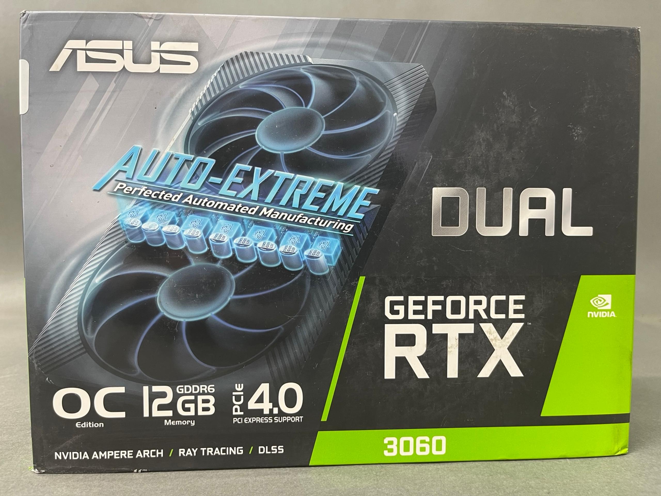 Asus Dual GeForce RTX 3060 V2 OC Edition NVIDIA 12GB GDDR6 Graphics Card GPU1381