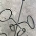 VTG Heavy Wrought Iron Hanging 6 Bottle Wine Holder Rack 25 Boho French Rustic