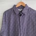 NWT Express - Extra Slim, navy pink floral long sleeve dress shirt XL 17-17 1/2