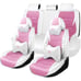 luxury premium seats pink and white car cover seats fashion