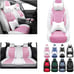 luxury premium seats pink and white car cover seats fashion