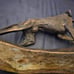 DOG Greyhound Pointer Sculpture on Metal Base, Brass bronze vintage hunting dog