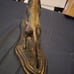 DOG Greyhound Pointer Sculpture on Metal Base, Brass bronze vintage hunting dog