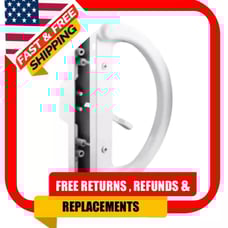 Prime-Line Diecast, White, Patio Door Handle C 1225
