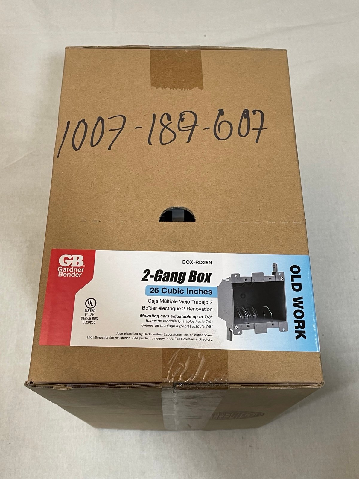 Lot of 30 New Whole Box 25 cu. in. 2-Gang Old Work Electrical Switch/Outlet Box