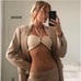 NWT SAVANNAH MORROW Summer Top Shirt Women’s Cream OrganicCotton bandeau XS S L