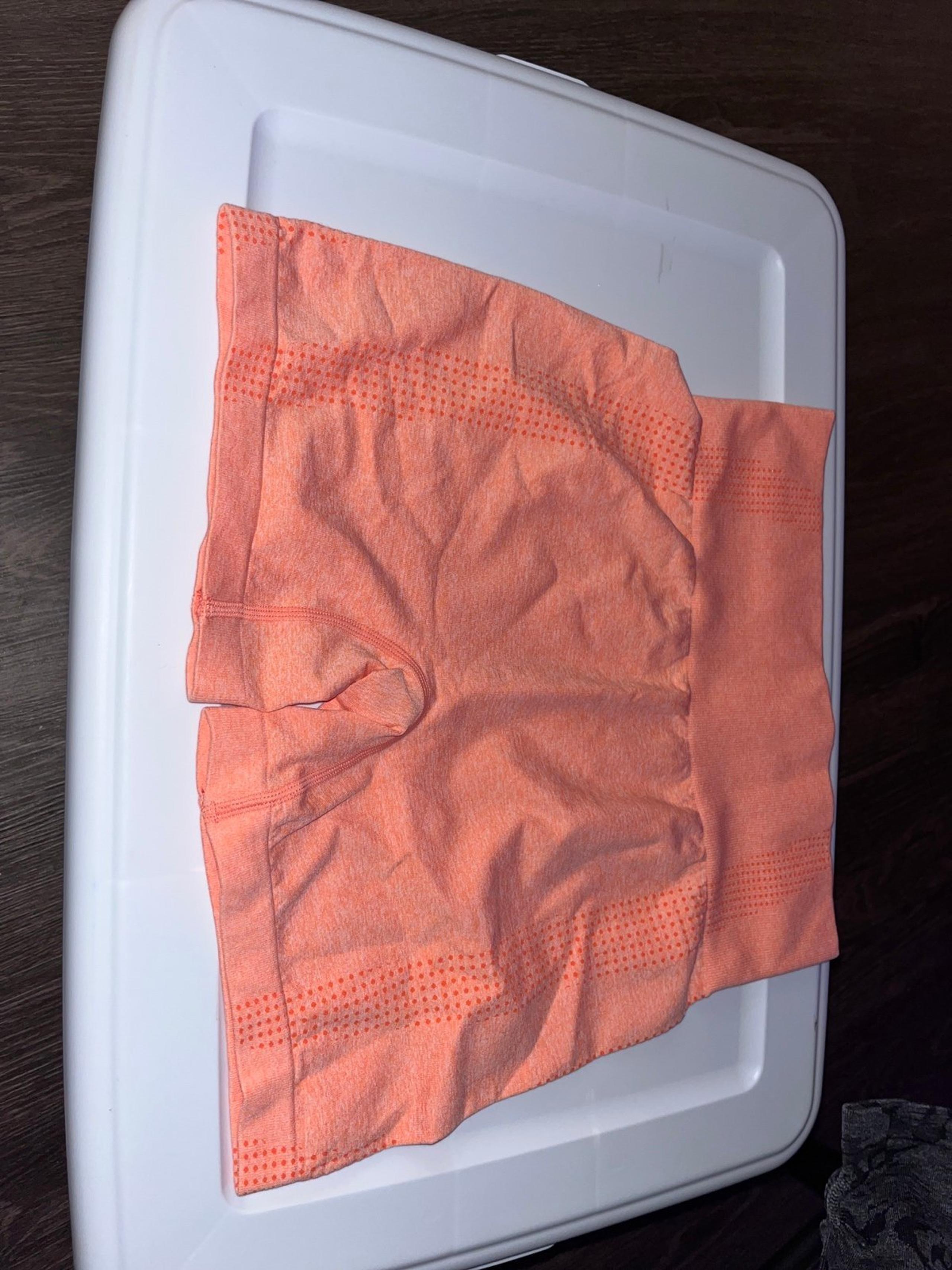 Orange Seamless Gym Shorts