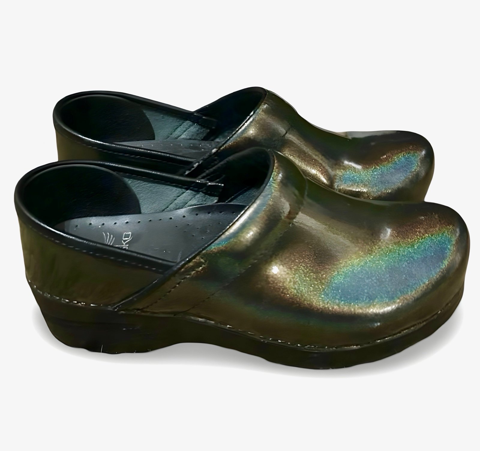 Dansko Multicolor Iridescent Metallic Professional Clog Size 6.5 (37)