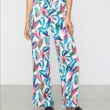 Onia Mila Pants Leaf Print NWT