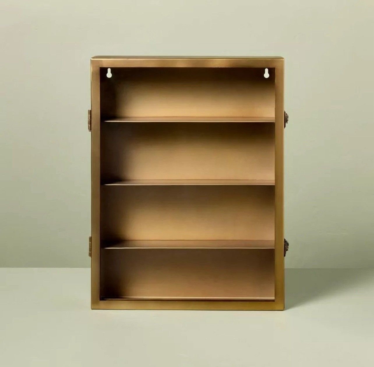 Large Metal Display Box Brass Finish - Hearth & Hand with Magnolia