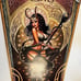 12x24 SZERDY Art Print LADY LOKI Art Nouveau Pinup