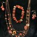 Vintage Coldwater Creek Various Gemstone Necklace Bracelet Earrings Jewelry Set