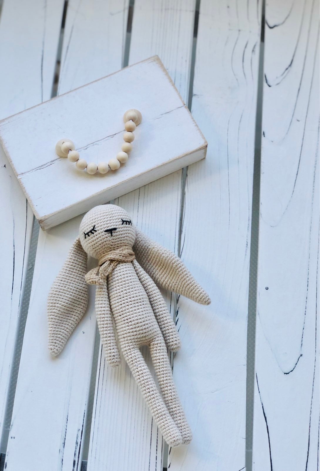 Sleep Friend Bunny Crochet-amugurumi /9 inches tall/ 100% Handmade with love