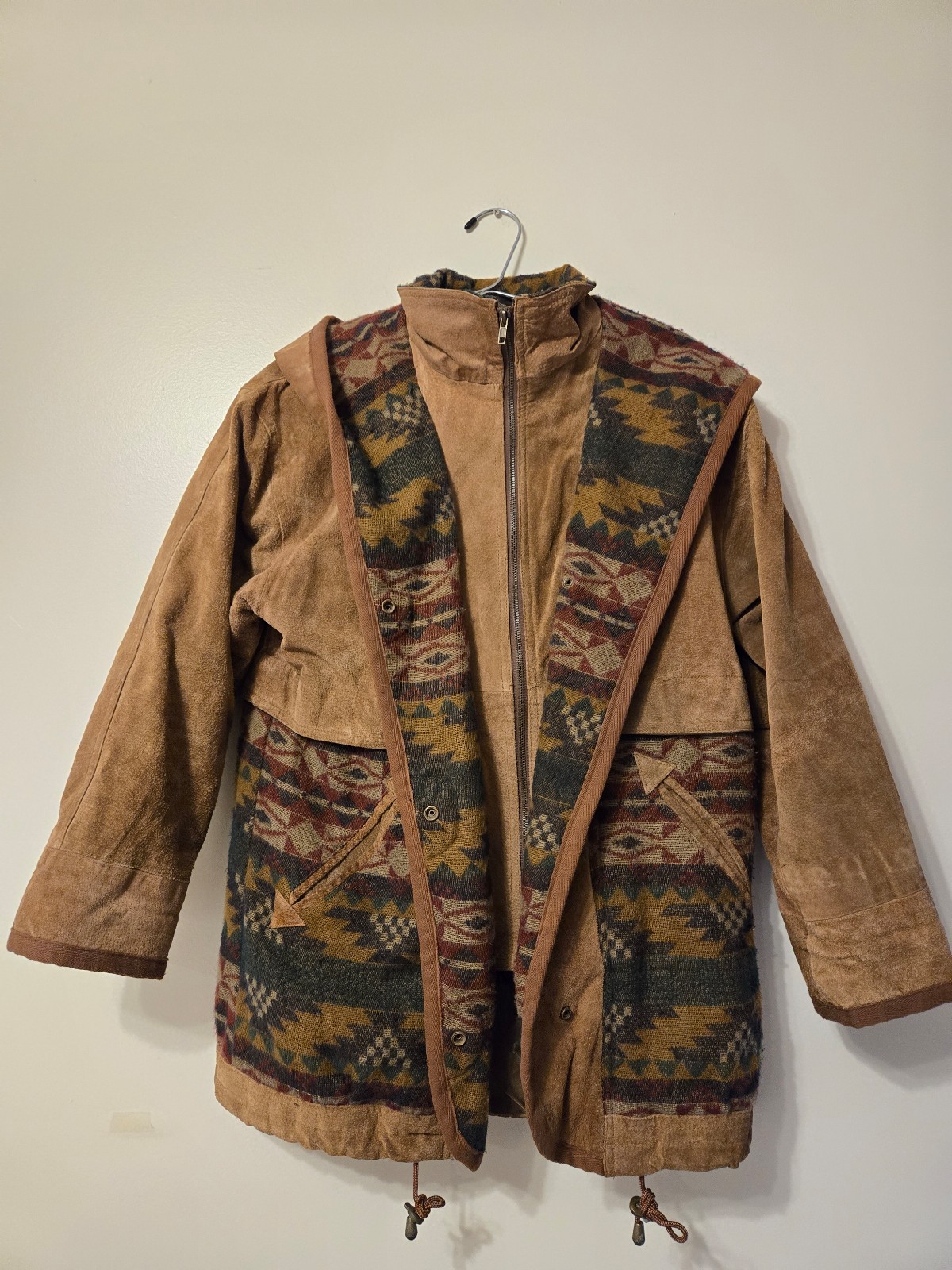 Vintage RARE Maggie Lawrence Mackinaw S Jacket Suede Equestrian Horse Chore Barn