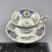 Foley Teacup And Saucer Broadway Bird Pattern England Blue Accents
